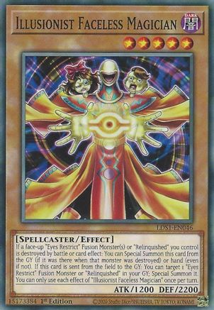 Illusionist Faceless Magician (LDS1-EN046) - Legendary Duelists: Season 1 1st Edition Legendary Duelists: Season 1 Yugioh Single  Squirtle Squad Card Shop.