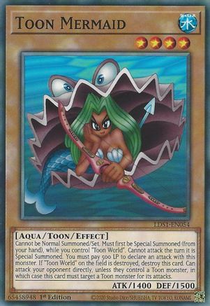 Toon Mermaid (LDS1-EN054) - Legendary Duelists: Season 1 1st Edition Legendary Duelists: Season 1 Yugioh Single  Squirtle Squad Card Shop.