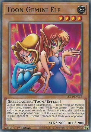 Toon Gemini Elf (LDS1-EN059) - Legendary Duelists: Season 1 1st Edition Legendary Duelists: Season 1 Yugioh Single  Squirtle Squad Card Shop.