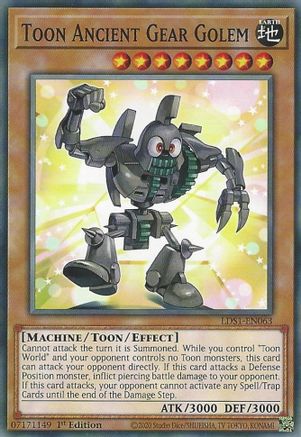 Toon Ancient Gear Golem (LDS1-EN063) - Legendary Duelists: Season 1 1st Edition Legendary Duelists: Season 1 Yugioh Single  Squirtle Squad Card Shop.