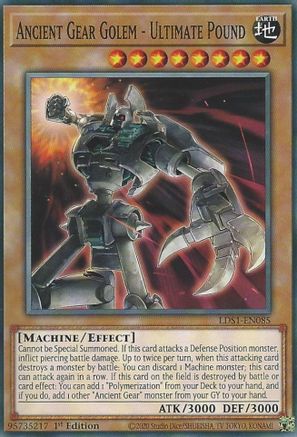 Ancient Gear Golem - Ultimate Pound (LDS1-EN085) - Legendary Duelists: Season 1 1st Edition Legendary Duelists: Season 1 Yugioh Single  Squirtle Squad Card Shop.