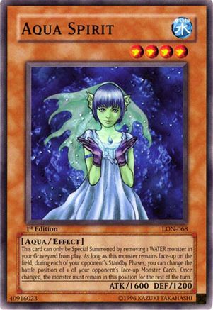 Aqua Spirit (LON-068) - Labyrinth of Nightmare Unlimited Labyrinth of Nightmare Yugioh Single  Squirtle Squad Card Shop.