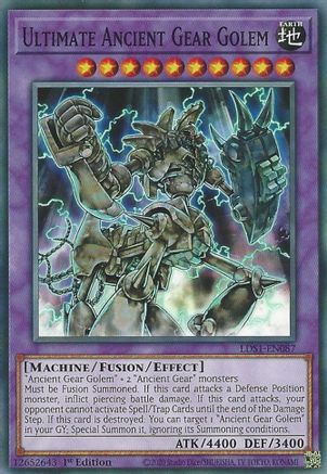 Ultimate Ancient Gear Golem (LDS1-EN087) - Legendary Duelists: Season 1 1st Edition Legendary Duelists: Season 1 Yugioh Single  Squirtle Squad Card Shop.