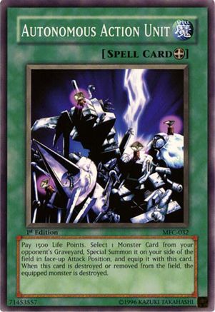 Autonomous Action Unit (MFC-032) - Magician's Force Unlimited Magician's Force Yugioh Single  Squirtle Squad Card Shop.