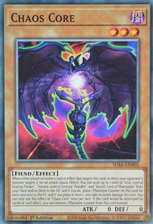 Chaos Core (SDSA-EN002) - Structure Deck: Sacred Beasts 1st Edition Structure Deck: Sacred Beasts Yugioh Single  Squirtle Squad Card Shop.