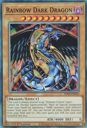 Rainbow Dark Dragon (SDSA-EN010) - Structure Deck: Sacred Beasts 1st Edition Structure Deck: Sacred Beasts Yugioh Single  Squirtle Squad Card Shop.