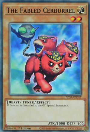 The Fabled Cerburrel (SDSA-EN017) - Structure Deck: Sacred Beasts 1st Edition Structure Deck: Sacred Beasts Yugioh Single  Squirtle Squad Card Shop.
