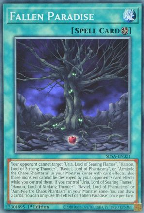 Fallen Paradise (SDSA-EN021) - Structure Deck: Sacred Beasts 1st Edition Structure Deck: Sacred Beasts Yugioh Single  Squirtle Squad Card Shop.