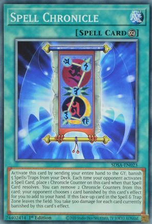 Spell Chronicle (SDSA-EN023) - Structure Deck: Sacred Beasts 1st Edition Structure Deck: Sacred Beasts Yugioh Single  Squirtle Squad Card Shop.