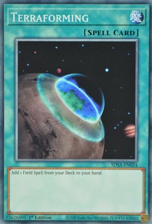 Terraforming (SDSA-EN024) - Structure Deck: Sacred Beasts 1st Edition Structure Deck: Sacred Beasts Yugioh Single  Squirtle Squad Card Shop.
