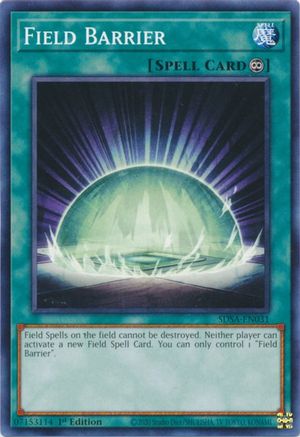Field Barrier (SDSA-EN031) - Structure Deck: Sacred Beasts 1st Edition Structure Deck: Sacred Beasts Yugioh Single  Squirtle Squad Card Shop.