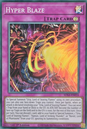 Hyper Blaze (SDSA-EN034) - Structure Deck: Sacred Beasts 1st Edition Structure Deck: Sacred Beasts Yugioh Single  Squirtle Squad Card Shop.