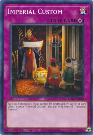 Imperial Custom (SDSA-EN038) - Structure Deck: Sacred Beasts 1st Edition Structure Deck: Sacred Beasts Yugioh Single  Squirtle Squad Card Shop.
