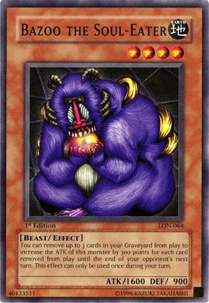 Bazoo the Soul-Eater (LON-064) - Labyrinth of Nightmare Unlimited Labyrinth of Nightmare Yugioh Single  Squirtle Squad Card Shop.