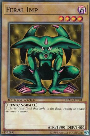 Feral Imp (DEM5-EN001) - Speed Duel Demo Deck Unlimited Speed Duel Demo Deck Yugioh Single  Squirtle Squad Card Shop.