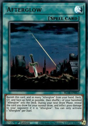 Afterglow (BLAR-EN017) - Battles of Legend: Armageddon 1st Edition Battles of Legend: Armageddon Yugioh Single  Squirtle Squad Card Shop.