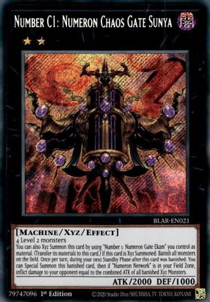 Number C1: Numeron Chaos Gate Sunya (BLAR-EN021) - Battles of Legend: Armageddon 1st Edition Battles of Legend: Armageddon Yugioh Single  Squirtle Squad Card Shop.