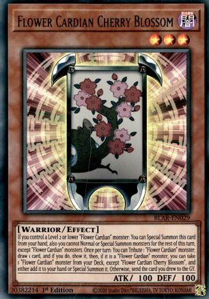 Flower Cardian Cherry Blossom (BLAR-EN029) - Battles of Legend: Armageddon 1st Edition Battles of Legend: Armageddon Yugioh Single  Squirtle Squad Card Shop.