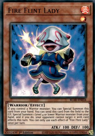 Fire Flint Lady (BLAR-EN034) - Battles of Legend: Armageddon 1st Edition Battles of Legend: Armageddon Yugioh Single  Squirtle Squad Card Shop.
