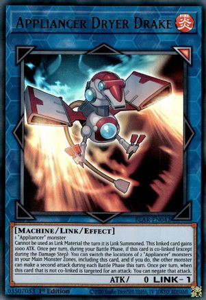 Appliancer Dryer Drake (BLAR-EN042) - Battles of Legend: Armageddon 1st Edition Battles of Legend: Armageddon Yugioh Single  Squirtle Squad Card Shop.