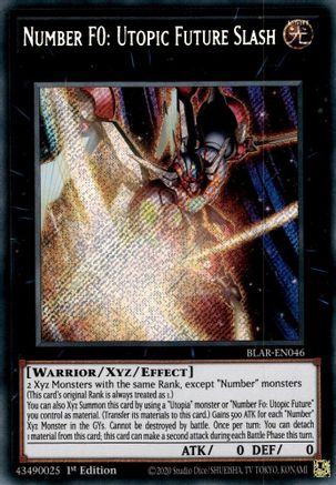 Number F0: Utopic Future Slash (BLAR-EN046) - Battles of Legend: Armageddon 1st Edition Battles of Legend: Armageddon Yugioh Single  Squirtle Squad Card Shop.