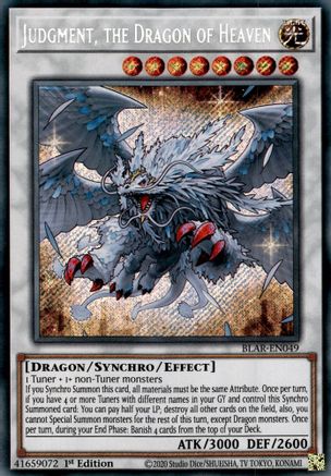 Judgment, the Dragon of Heaven (BLAR-EN049) - Battles of Legend: Armageddon 1st Edition Battles of Legend: Armageddon Yugioh Single  Squirtle Squad Card Shop.