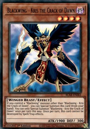 Blackwing - Kris the Crack of Dawn (BLAR-EN061) - Battles of Legend: Armageddon 1st Edition Battles of Legend: Armageddon Yugioh Single  Squirtle Squad Card Shop.