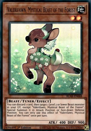 Valerifawn, Mystical Beast of the Forest (BLAR-EN068) - Battles of Legend: Armageddon 1st Edition Battles of Legend: Armageddon Yugioh Single  Squirtle Squad Card Shop.
