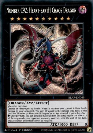 Number C92: Heart-eartH Chaos Dragon (BLAR-EN069) - Battles of Legend: Armageddon 1st Edition Battles of Legend: Armageddon Yugioh Single  Squirtle Squad Card Shop.