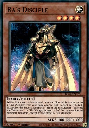 Ra's Disciple (BLAR-EN076) - Battles of Legend: Armageddon 1st Edition Battles of Legend: Armageddon Yugioh Single  Squirtle Squad Card Shop.