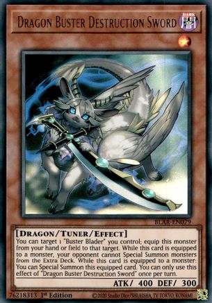 Dragon Buster Destruction Sword (BLAR-EN079) - Battles of Legend: Armageddon 1st Edition Battles of Legend: Armageddon Yugioh Single  Squirtle Squad Card Shop.