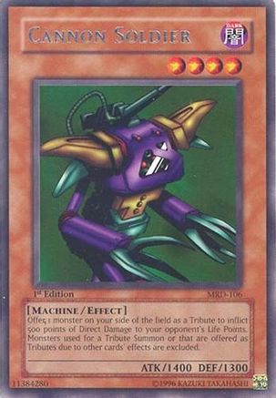 Cannon Soldier (MRD-106) - Metal Raiders Unlimited Metal Raiders Yugioh Single  Squirtle Squad Card Shop.