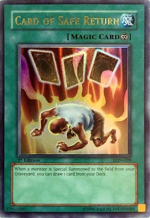 Card of Safe Return (LON-029) - Labyrinth of Nightmare 1st Edition Labyrinth of Nightmare Yugioh Single  Squirtle Squad Card Shop.