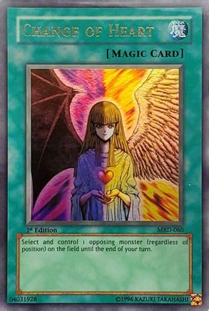Change of Heart (MRD-060) - Metal Raiders Unlimited Metal Raiders Yugioh Single  Squirtle Squad Card Shop.