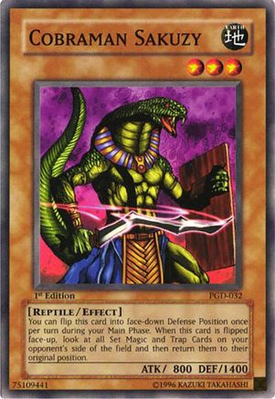 Cobraman Sakuzy (PGD-032) - Pharaonic Guardian 1st Edition Pharaonic Guardian Yugioh Single  Squirtle Squad Card Shop.