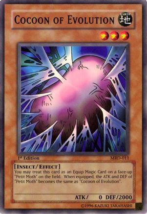 Cocoon of Evolution (MRD-011) - Metal Raiders Unlimited Metal Raiders Yugioh Single  Squirtle Squad Card Shop.