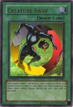 Creature Swap (LOD-081) - Legacy of Darkness Unlimited Legacy of Darkness Yugioh Single  Squirtle Squad Card Shop.