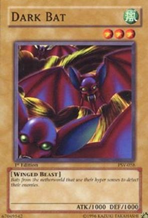 Dark Bat (PSV-058) - Pharaoh's Servant 1st Edition Pharaoh's Servant Yugioh Single  Squirtle Squad Card Shop.