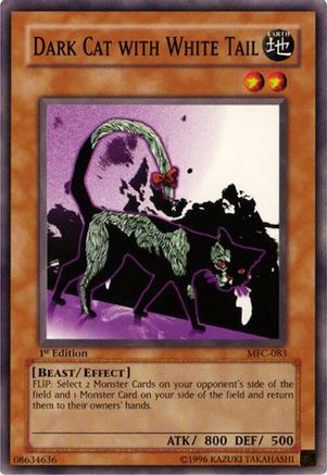 Dark Cat with White Tail (MFC-083) - Magician's Force Unlimited Magician's Force Yugioh Single  Squirtle Squad Card Shop.