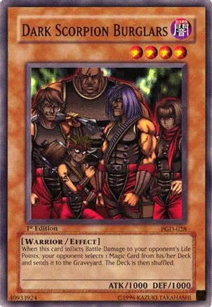 Dark Scorpion Burglars (PGD-028) - Pharaonic Guardian 1st Edition Pharaonic Guardian Yugioh Single  Squirtle Squad Card Shop.