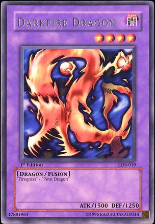 Darkfire Dragon (LOB-019) - The Legend of Blue Eyes White Dragon Unlimited The Legend of Blue Eyes White Dragon Yugioh Single  Squirtle Squad Card Shop.