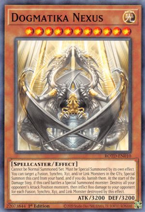 Dogmatika Nexus (ROTD-EN010) - Rise of the Duelist 1st Edition Rise of the Duelist Yugioh Single  Squirtle Squad Card Shop.