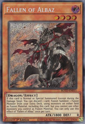 Fallen of Albaz (ROTD-EN011) - Rise of the Duelist 1st Edition Rise of the Duelist Yugioh Single  Squirtle Squad Card Shop.