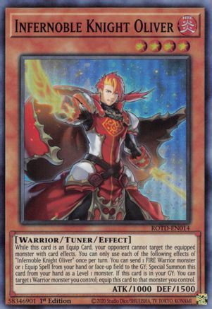 Infernoble Knight Oliver (ROTD-EN014) - Rise of the Duelist 1st Edition Rise of the Duelist Yugioh Single  Squirtle Squad Card Shop.