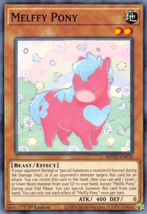 Melffy Pony (ROTD-EN020) - Rise of the Duelist 1st Edition Rise of the Duelist Yugioh Single  Squirtle Squad Card Shop.