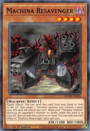Machina Resavenger (ROTD-EN026) - Rise of the Duelist 1st Edition Rise of the Duelist Yugioh Single  Squirtle Squad Card Shop.