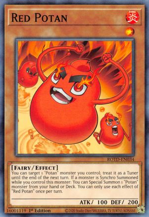 Red Potan (ROTD-EN034) - Rise of the Duelist 1st Edition Rise of the Duelist Yugioh Single  Squirtle Squad Card Shop.