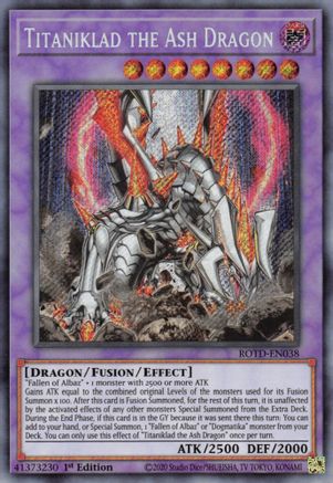 Titaniklad the Ash Dragon (ROTD-EN038) - Rise of the Duelist 1st Edition Rise of the Duelist Yugioh Single  Squirtle Squad Card Shop.
