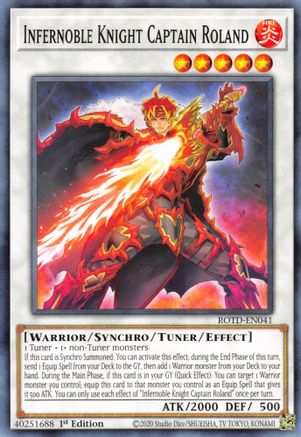 Infernoble Knight Captain Roland (ROTD-EN041) - Rise of the Duelist 1st Edition Rise of the Duelist Yugioh Single  Squirtle Squad Card Shop.