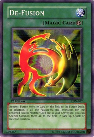 De-Fusion (LON-097) - Labyrinth of Nightmare Unlimited Labyrinth of Nightmare Yugioh Single  Squirtle Squad Card Shop.